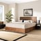 Baxton Studio Lisa Modern Ash Walnut Brown Finished Wood King Size 3-Drawer Storage Bed 180-9427-9622-Zoro - alternate 6